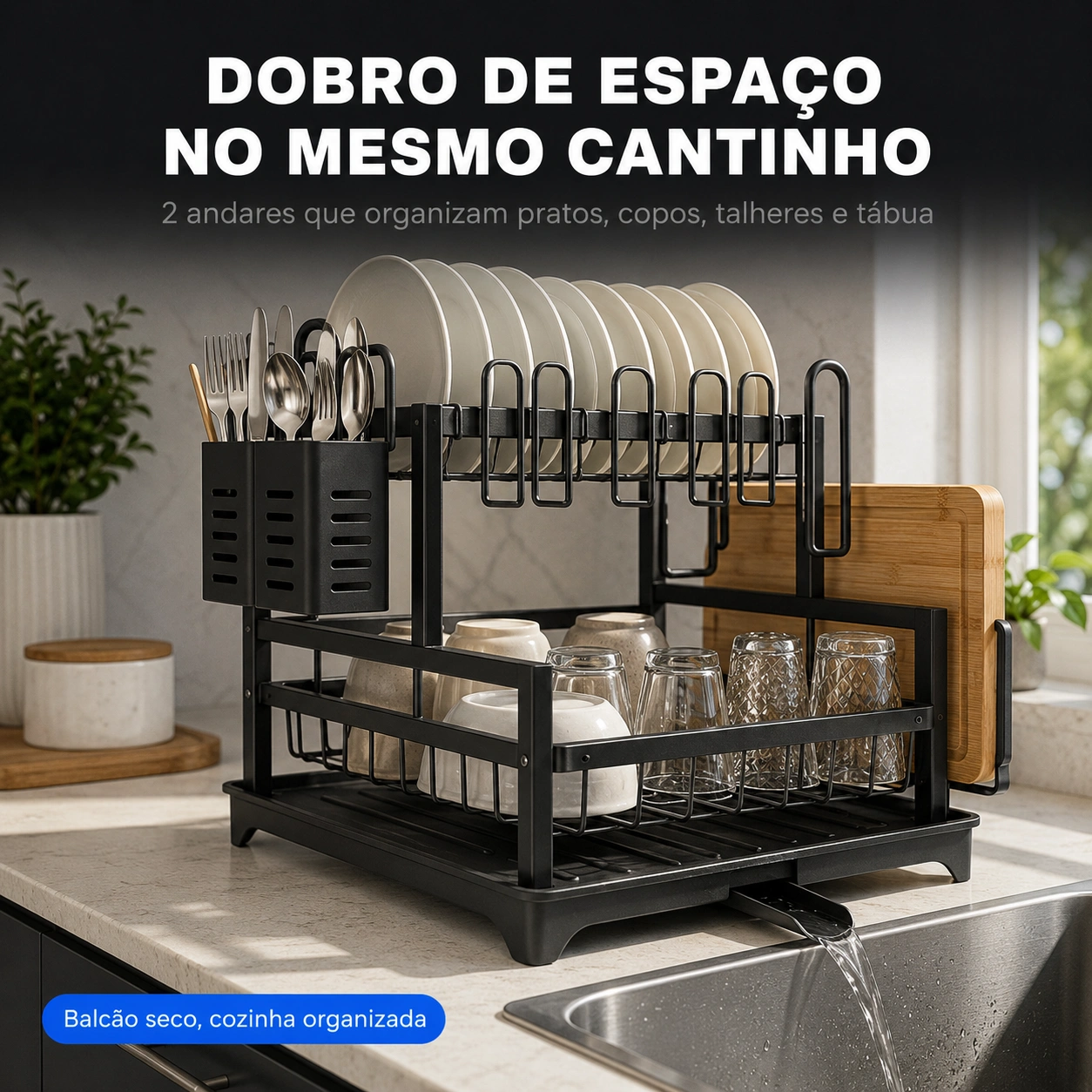 Dobro de espaço no mesmo cantinho
